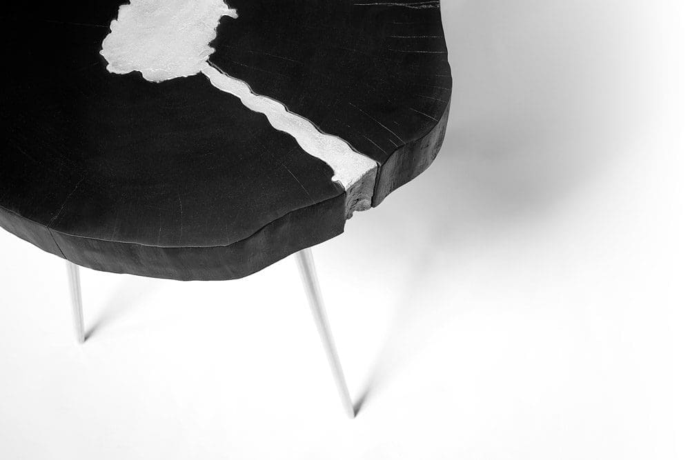 Organic Black Side Table