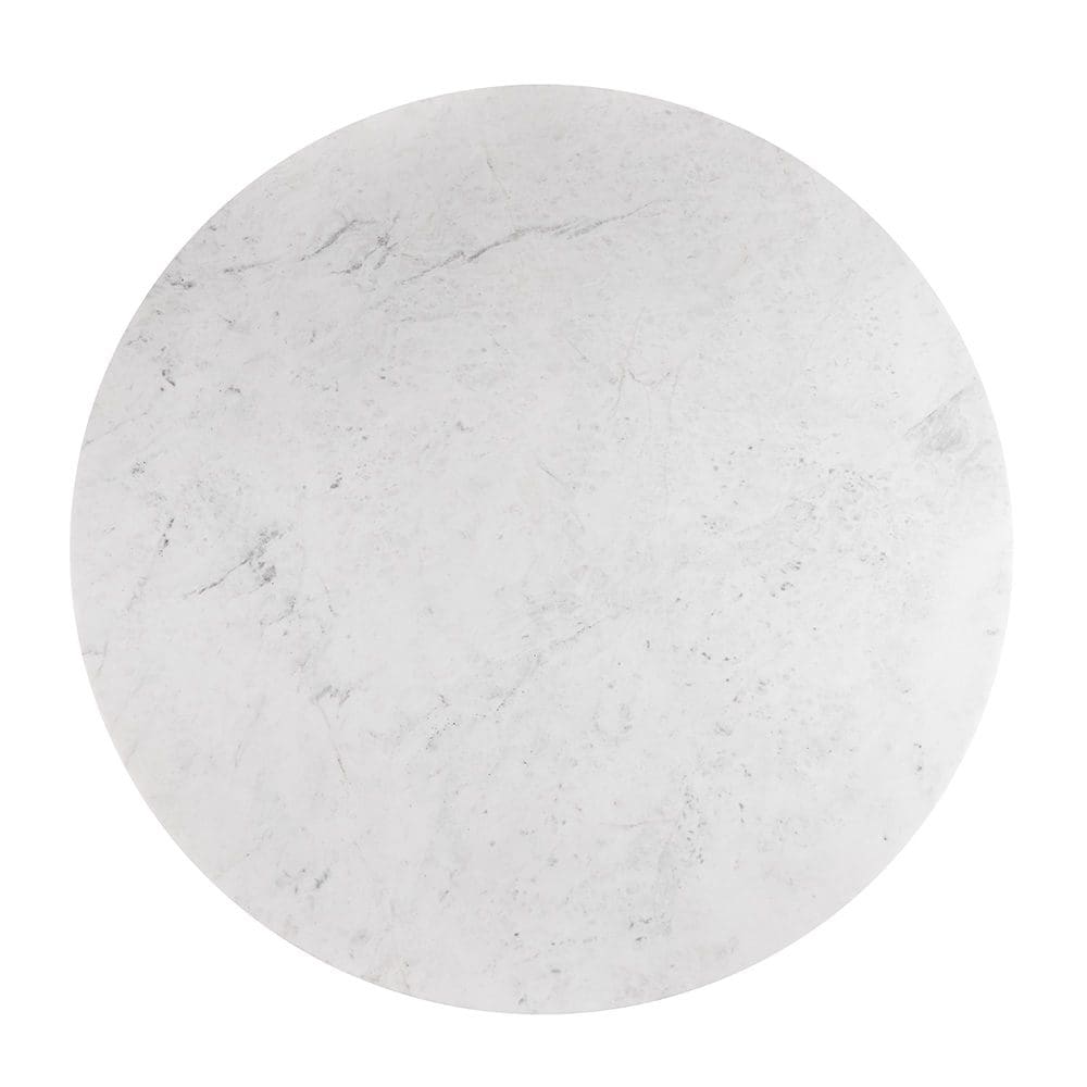 Round Marble End Table