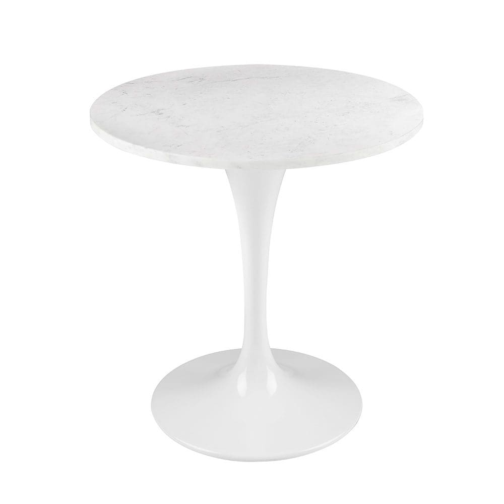 Round Marble End Table