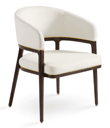 Ivory Linen Accent Chair